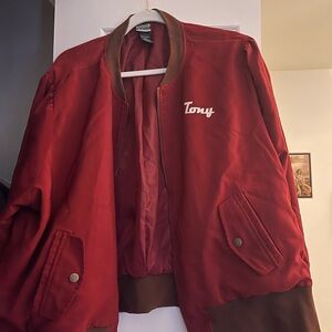 Her Universe Tony Stark Red Bomber Jacket..Size 3 Torrid
